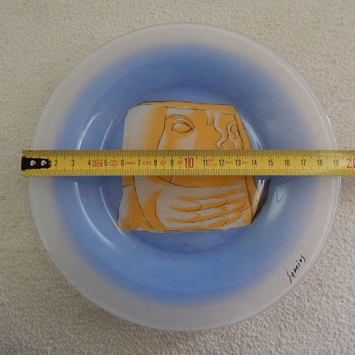 Samios decorative plate like new, 19.5 cm diameter