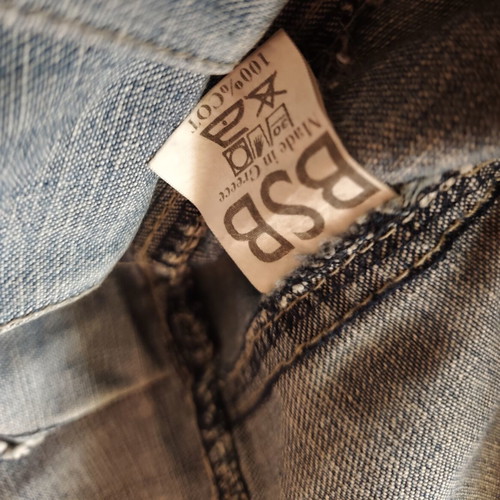 BSB pop princess denim skirt, grey and blue, size M