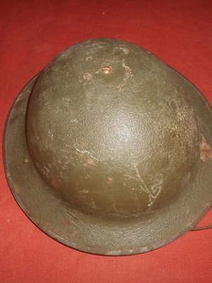 British Army 1940 WWII Steel Helmet MK III used
