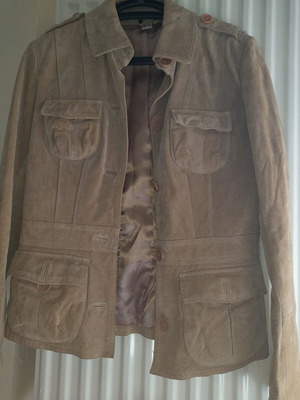 Women's leather jacket camel like new