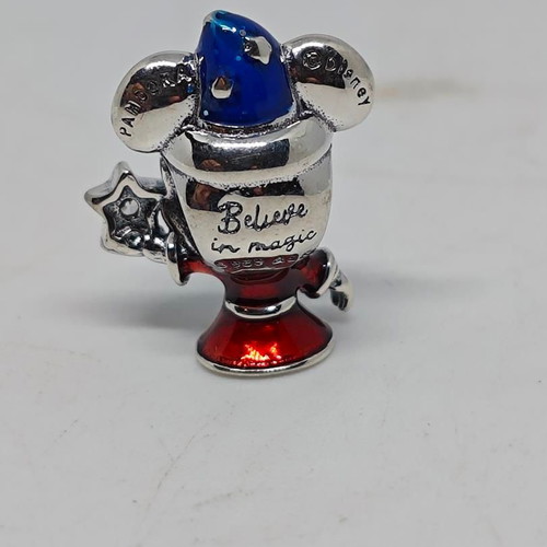 Disney Mickey Mouse Fantasia S925 Silver Collectible Charm like new