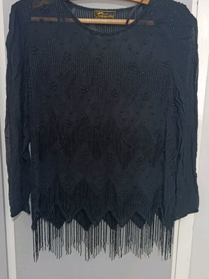 Acne Studios women's transparent blouse black like new, size L