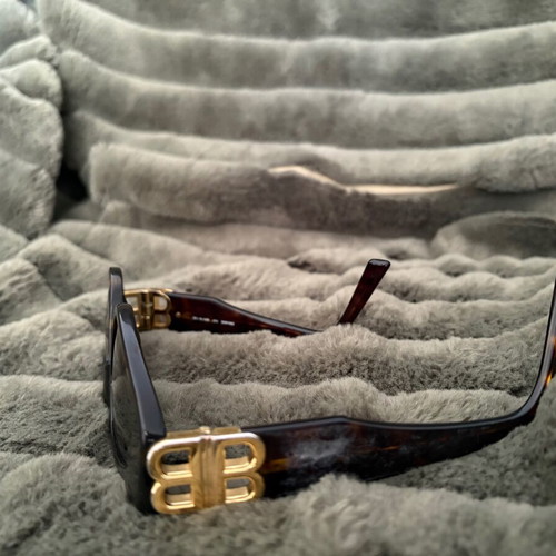 Balenciaga sunglasses used, black and brown