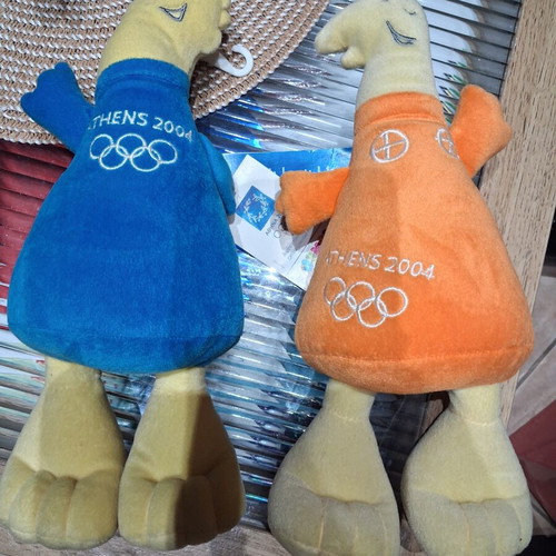 Phoebus and Athena Olympic Games 2004 collectible mascots new