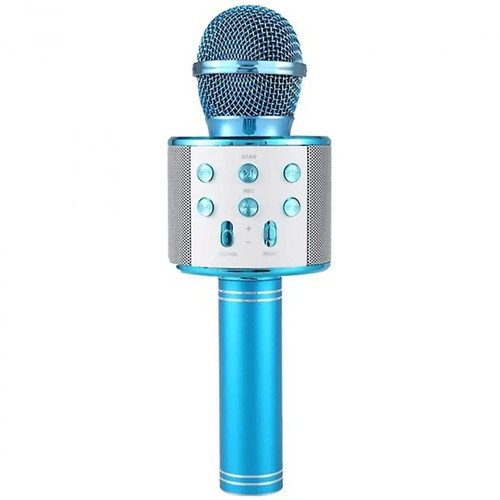 Bluetooth wireless microphone with built-in speaker and karaoke