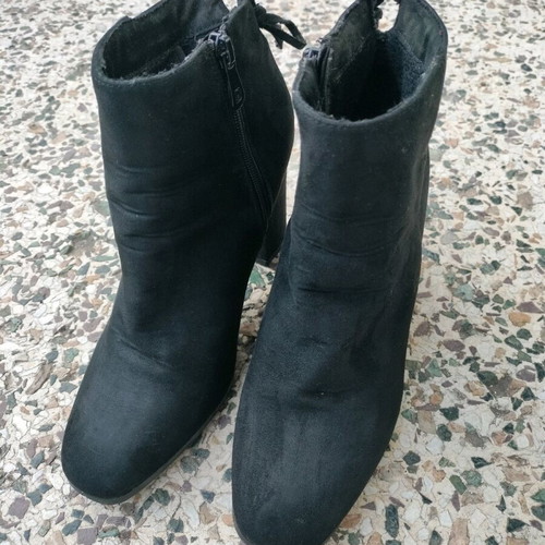 Alta Moda ankle boots used, black with chunky heel