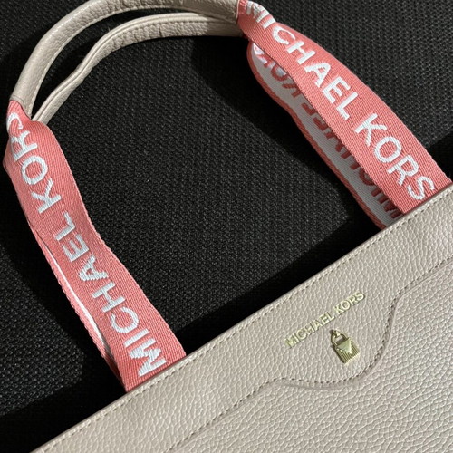 Michael Kors women's tote bag, beige and pink