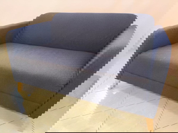 Διθέσιος Καναπές Σκούρο Γκρι IKEA Linanas