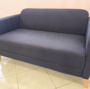 Διθέσιος Καναπές Σκούρο Γκρι IKEA Linanas