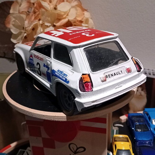 Polistil Renault turbo diecast collectible car used 1/24 vintage