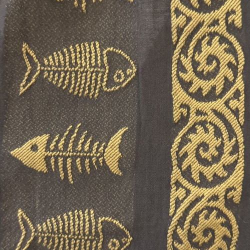 Nema Resort dress like new, gray with gold embroidery, size S/M