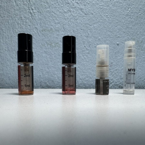 Designer perfume samples like new, Valentino, Viktor & Rolf, YSL mini perfumes