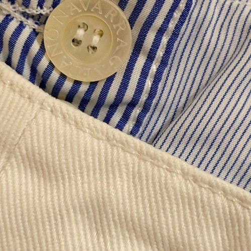 Cropped denim pants Gaetano Navarra white, 42IT, like new