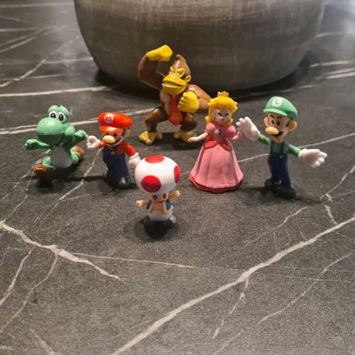 Super Mario figures vintage, set of 6, new
