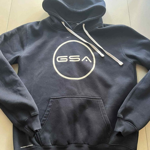 GSA unisex 100% cotton sweatshirt like new, black