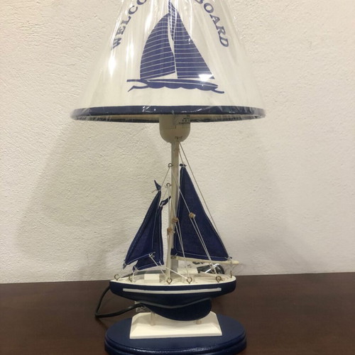 Children's nautical ship lamp new, height 43cm