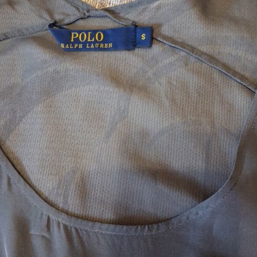 Polo Ralph Lauren tunic blouse with mulberry silk like new, gray