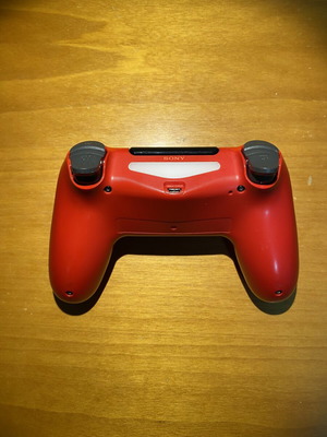 Authentic red PS4 controller