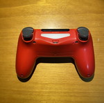 Authentic red PS4 controller