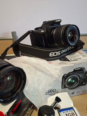 Canon EOS 350D Kit with 2 Lenses and Professional B+W IR Filter like new