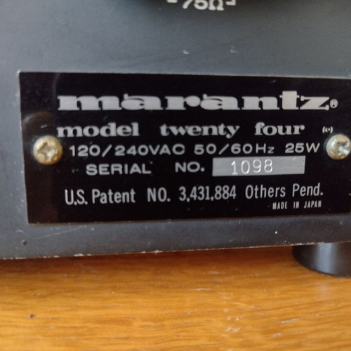 Marantz Model Twenty-Four preamp tuner like new