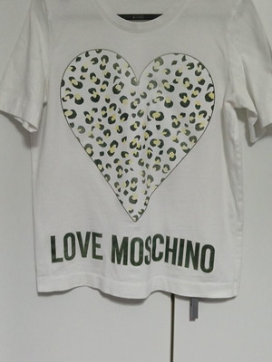 Love Moschino women's blouse used, white, sizes S and M