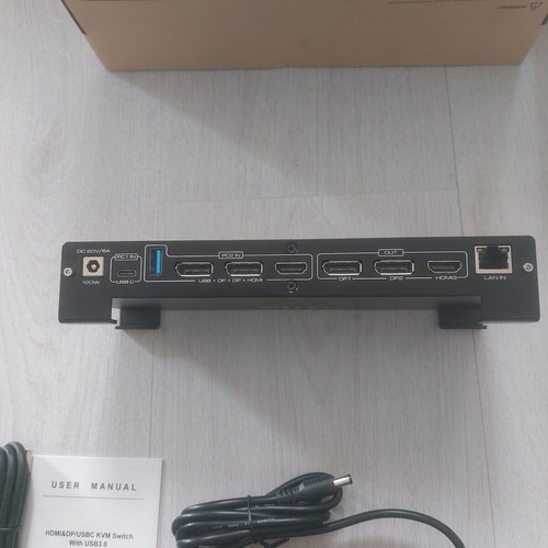 Professional Hybrid KVM Docking Station CMSTEDCD SW532 new, 3x4K@60Hz, 100W PD