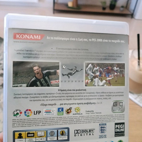 PES 2008 PlayStation 3 in excellent condition