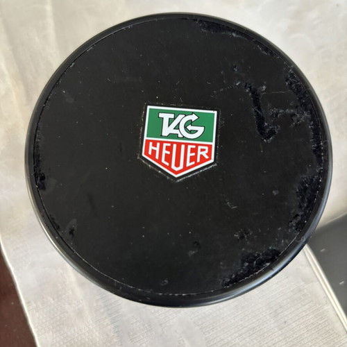 Tag Heuer leather watch case used with box and booklet