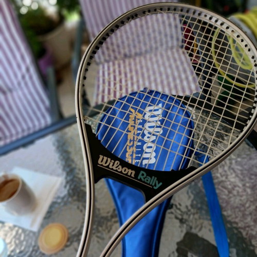 Wilson Rally tennis racket used in fair condition