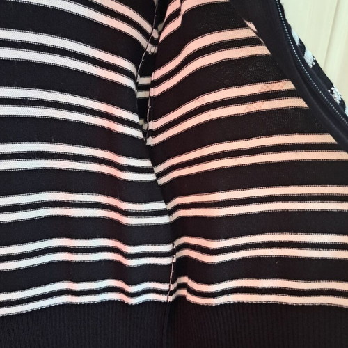 Guess women's cardigan black with white stripes new, cotton, size L