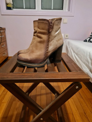 Bunker ankle boots used, beige, size 40