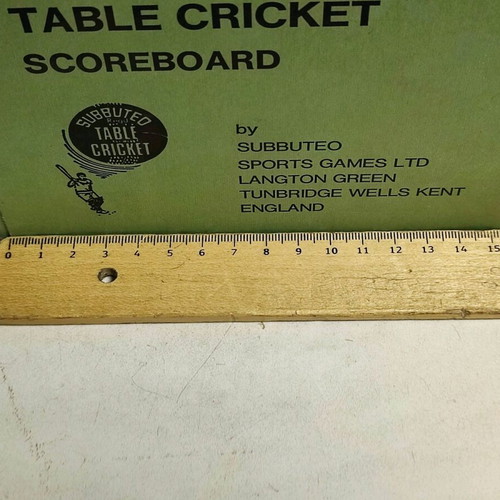 Subbuteo table cricket score counter like new from 1975