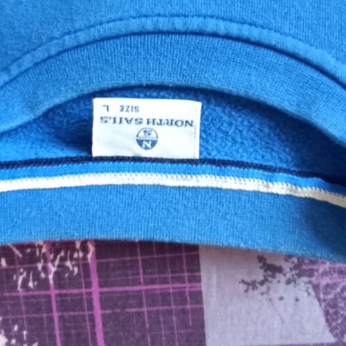 North Sails sweatshirt size L like new, blue stonewashed