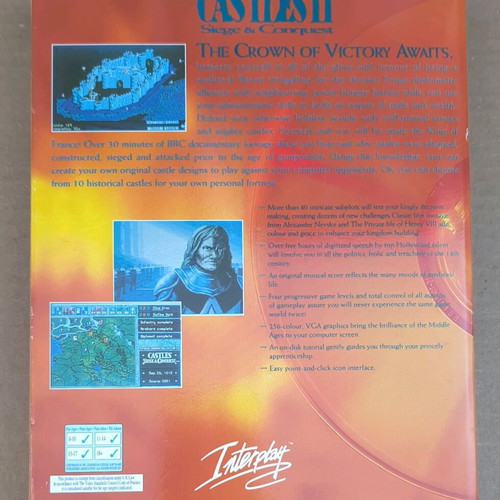 Castles II Siege & Conquest PC CD-ROM like new, Big Box
