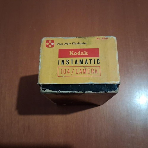 Kodak Instamatic 104 Camera Box used with wear and tear