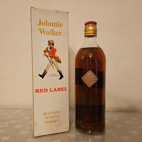 Johnnie Walker Red Label Scotch Whisky new, sealed with original box