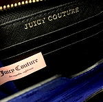  juicy couture safiano leather πορτοφόλι μαύρο