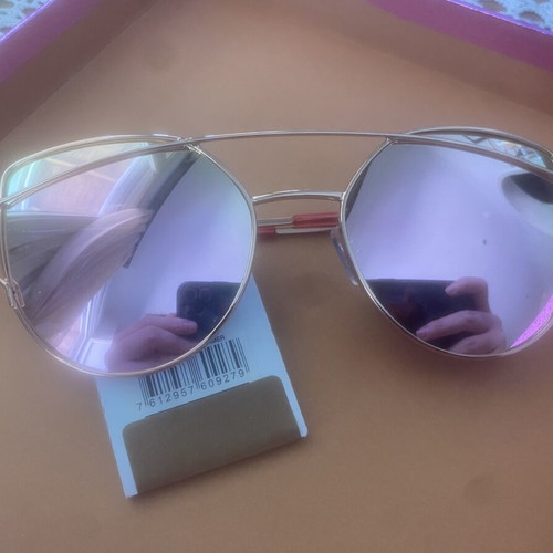 Women's sunglasses new, pink gold color