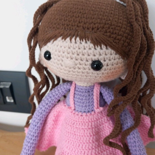 Handmade doll new, knitted 40 cm