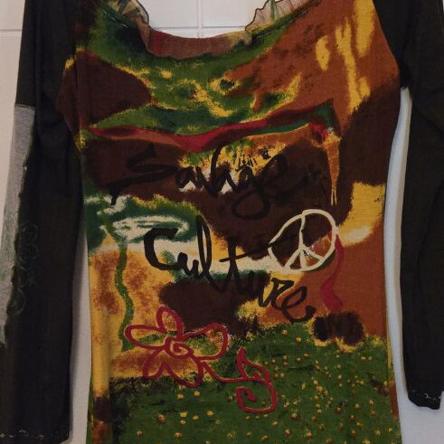 Savage Culture boho-chic vintage dress like new, multicolor