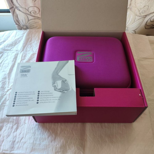 Silk'n Glide IPL HPL hair removal device, white and pink