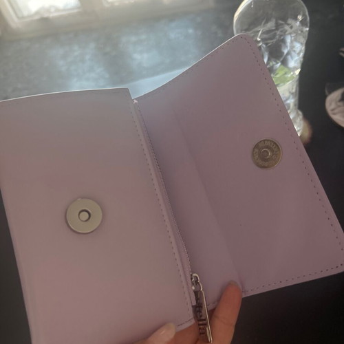 Doca Stella wallet like new, lilac medium size 14x10 cm