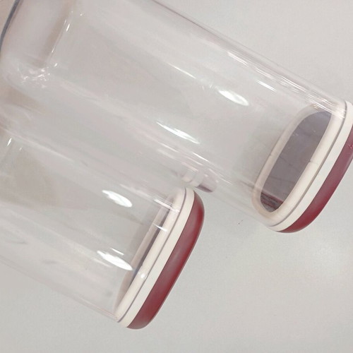 Crystal Twist Tupperware storage containers used, 1.8lt & 1.3lt set of 2