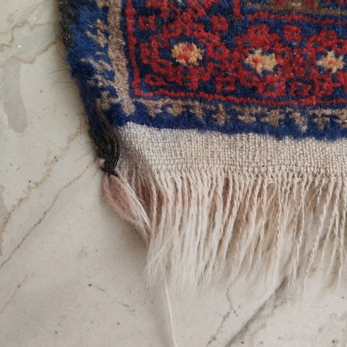 Authentic handmade rug used