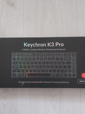 Keychron K3 Pro mechanical keyboard new, Bluetooth wired, QMK programmable