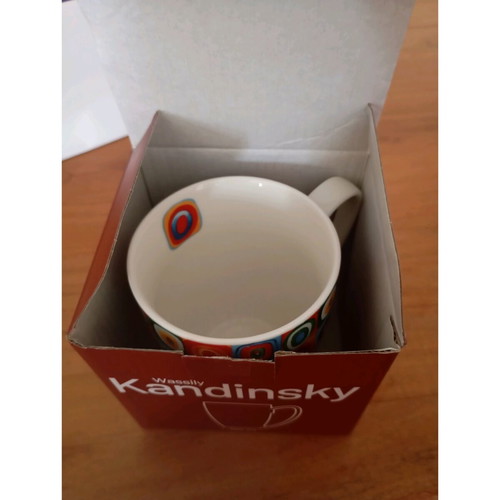 Duo porcelain mug with Wassily Kandinsky design new
