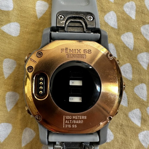 Garmin Fenix 6S Sapphire rose gold used smartwatch