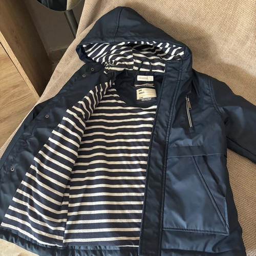 Orchestra kids waterproof jacket like new, blue, size 8 years