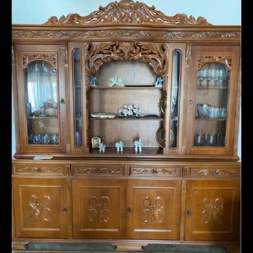 Hand-Carved Sideboard Like New